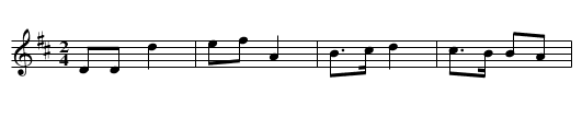 Màiri dhonn - staff notation