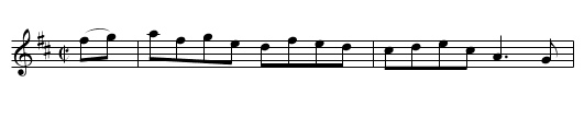 Mair's Hornpipe - staff notation