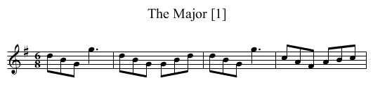 Major [1], The - staff notation