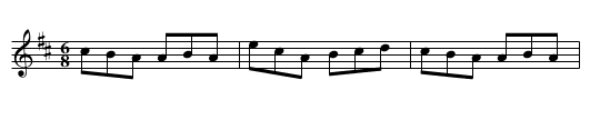 Major [3], The - staff notation