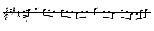 Major Alves' Reel - staff notation