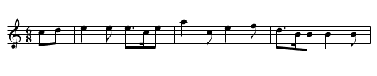 Major Bobby - staff notation
