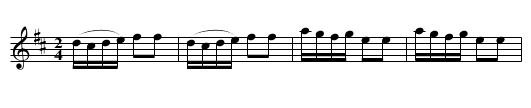 Major Crichton's Delight (or, Little Fanny ...?) - staff notation
