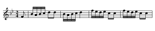 Major Duff's Favourite Quickstep - staff notation