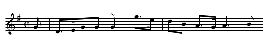 MAJOR GRAHAM OF INCHBRAKIE - staff notation