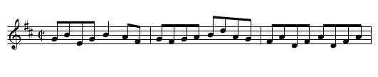 Major Harrison's Fedora - staff notation