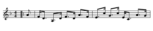 Major James Monroe's Strathspey - staff notation