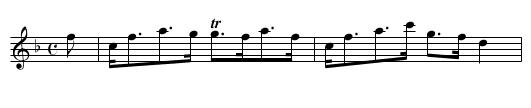Major Logan's Frollick, a Strathspey - staff notation