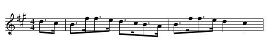 Major Malley's Reel - staff notation