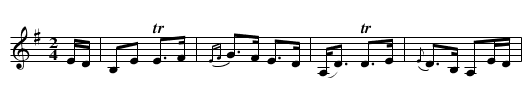 Major McLean - staff notation