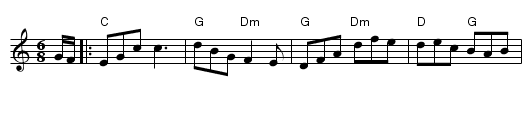 Major O'Flacherty - staff notation