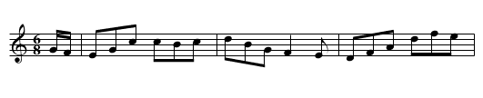 Major O'Flacherty - staff notation