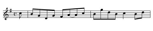 Major Webster’s Delight - staff notation