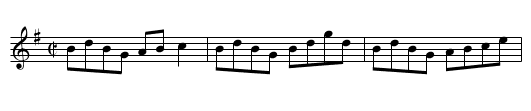 Mak A Kishie Needle, Dye - staff notation