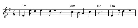 Makedonske Devojce (7/8) - staff notation