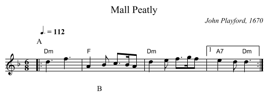 Mall Peatly - staff notation