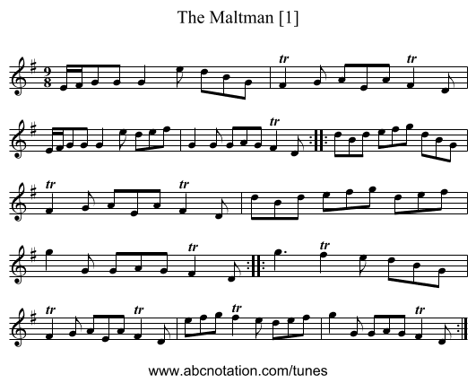 Maltman [1], The - staff notation