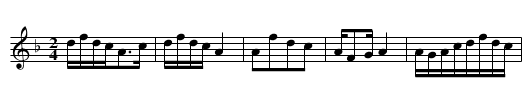 Mama niang hao hutu - staff notation