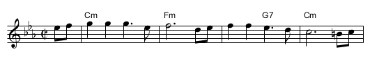 Mama - staff notation