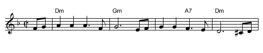 Mama - staff notation