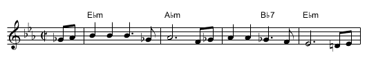 Mama - staff notation