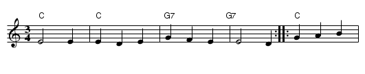 Mamma mia, vorria, vorria - staff notation