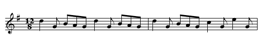Man from Glauntaune - staff notation