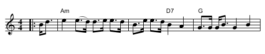 Man From Skye, The - staff notation
