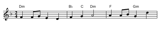 Man In A Brown Hat - staff notation