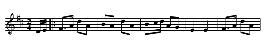 Man in the Moon - staff notation