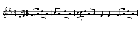 Man in the Moon - staff notation