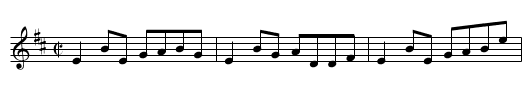 Man of the House, The - staff notation