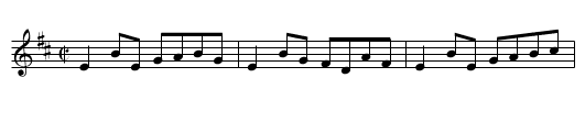 Man of the House - staff notation