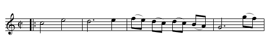 Man was for Woman made - staff notation