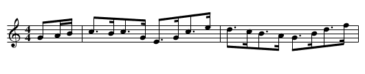 Manchester Hornpipe [1] - staff notation