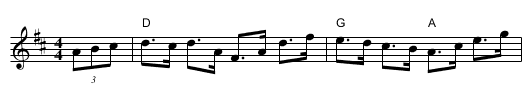 Manchester Hornpipe - staff notation