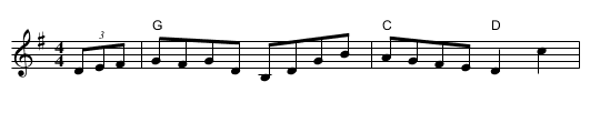 Manchester Reel - staff notation