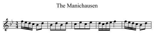 Manichausen, The - staff notation