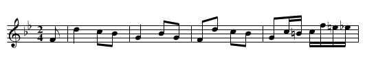 MANILLA SETT (tune 1) - staff notation