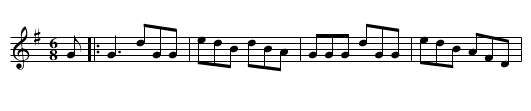 Manning's Jig - staff notation