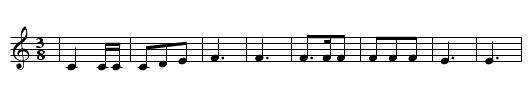 Manolillo (MQ 050) - staff notation