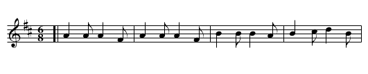 Manx Sword Dance - staff notation