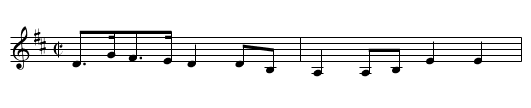 Maoile nan Crogaichean - staff notation