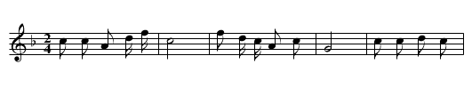 Maonuzi guandeng - staff notation