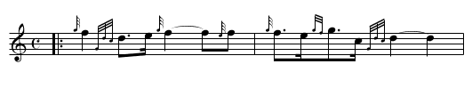 Maoris Farewell  rpband - staff notation