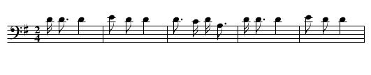 Maple sugar - staff notation