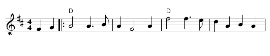 Maple Sugar - staff notation
