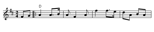 Maple Sugar - staff notation