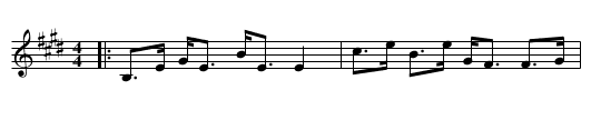 Mar Castle - staff notation