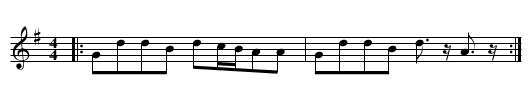 Maraichine de Machecoul - staff notation